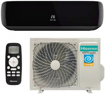 Настенный кондиционер Hisense Black Crystal Super AS-10UW4RVETG01(B) WI-FI