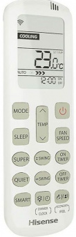Настенный кондиционер Hisense Zoom AS-18UW4RMSKB01 WI-FI