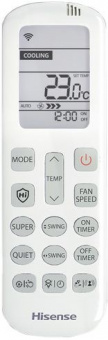 Настенный внутренний блок мульти сплит-системы Hisense Free Match AMS-24UW4RBTKB02 WI-FI