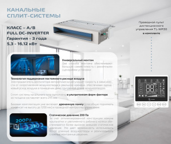 Канальный кондиционер Thaicon TL-PD170-FR4/TL-PO170-FR4